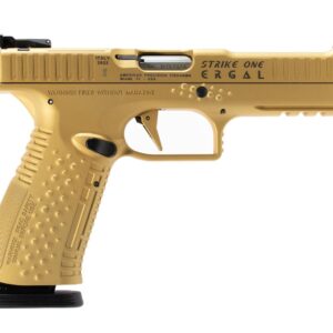 AMERICAN PREC FIREARMS STRIKE ONE ERGAL HGA 9MM 5 IN BBL ADJ SIGHT COMP TRIG GOLD 2/17RD MAGS