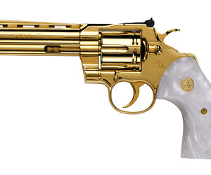COLT PYTHON 357MAG 5" 6RD 24K GOLD