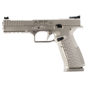 AMERICAN PREC FIREARMS STRIKE ONE ERGAL HGA 9MM 5 IN OR BBL ADJ SIGHT COMP TRIG SILVER 2/17RD MAGS