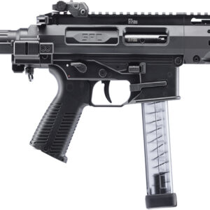 B&T Firearms 500003SDTB SPC9 SD 9mm Luger 33+1 4.50" with RBS Suppressor, Black, Tele Brace Adapter, Polymer Grip (OEM Mag)