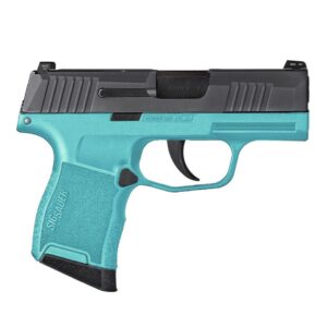 SIG SAUER P365 HGA 9MM 3.1IN BBL SF  XRAY3 NS MOD CERAKOTE ROBINS EGG BLUE POLY GRIP 2-10RD MAGS