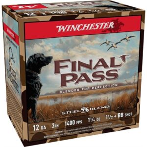 FINAL PASS 12 GAUGE 3'' 1-1/4OZ #1.5 & #BB SHOT BLEND 25/BOX