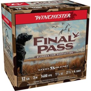 FINAL PASS 12 GAUGE 3'' 1-1/4OZ #2.5 & #4 SHOT BLEND 25/BOX