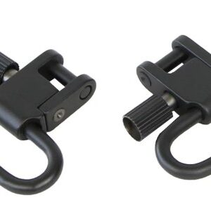 Deluxe Locking Swivel Set 1.25" Black