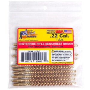 PROSHOT .22 CAL. CENTERFIRE BRUSH - 12 QTY. BULK PACK 22CF-D