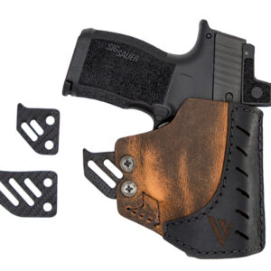 Pocket Holster w/Kydex Hook,Brown Size 2