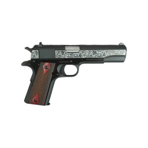 Colt 1911 Gov't Model Handgun .45 ACP 7rd Magazine 5" Barrel Two Tone with Filigree Frame and Barrel
