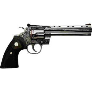 Colt Python "Filigree Barrel and Frame" Handgun .357 Mag 6rd Capacity 6" Barrel Stainless Finish Wood Grips