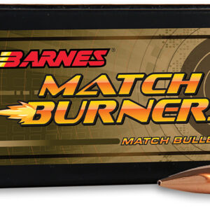 Barnes Bullets 32050 Match Burners  22Cal 77gr Match Burners Boat Tail 100 Per Box/10 Case