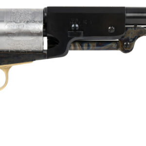 Cimarron CA020COF 1847 Walker 44 Cal 6 Shot 9" Blued Round Steel Barrel, White Engraved Cylinder, Color Case Hardened Steel Frame, Walnut Grip, Exposed Hammer