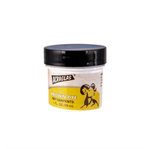 ACRAGLAS DYE, BROWN, 1OZ