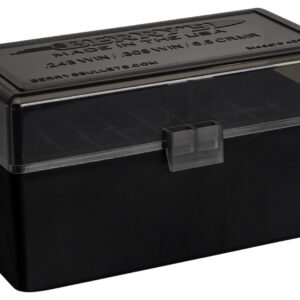 Berry's 46826 Ammo Box  243/308Win Smoke/Black Polypropylene 50rd