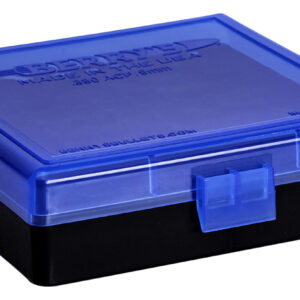 Berry's 69874 Ammo Box  9mm/380ACP Blue/Black Polypropylene 100rd