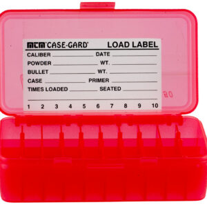 MTM Case-Gard P504429 Ammo Box Flip-Top Multi Caliber Clear Red Polypropylene 50rd