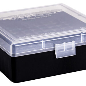 Berry's 15382 Ammo Box  38Special/357Mag Clear/Black Plastic 100rd
