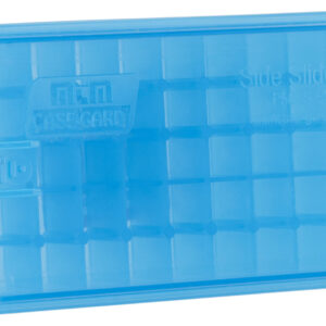MTM Case-Gard P50SS9M24 Side-Slide Ammo Box  Multi-Caliber Handgun Clear Blue Plastic 50rd