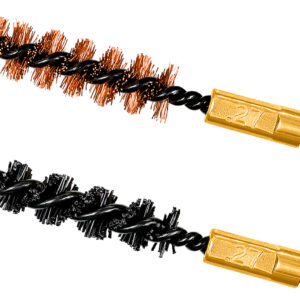 Otis FG327NB Bore Brush Set  6.8mm/7mm/270 Cal 8-32" Thread 2" Long Bronze/Nylon Bristles 2 Per Pkg