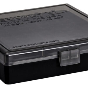 Berry's 92199 Ammo Box  40S&W/45ACP Smoke/Black Polypropylene 100rd
