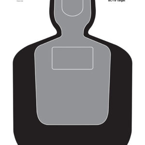 Birchwood Casey 37201 EZE-Scorer BC-19 Silhouette Paper Hanging Universal 12" x 18" Black/Gray/White 10 Pk.