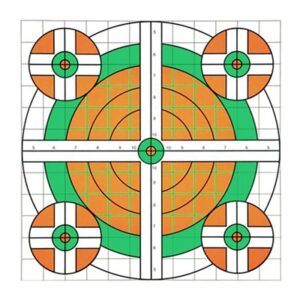 ORANGE & GREEN BULL TARGETS 12/PACK
