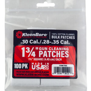 KleenBore P202 Super Shooter  .30/ .28 - .35 Cal 1.75" 100% Cotton Flannel 75 Per Pack