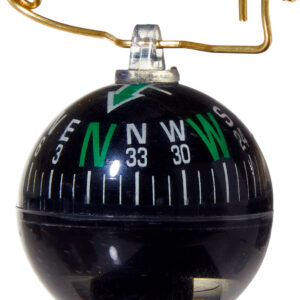 Allen 484 Compass  Black Pin On 1.50" Long Small Includes Safety Pin