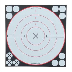 SHOOT-N-C 8'' BULLS-EYE TARGET (6 PACK)