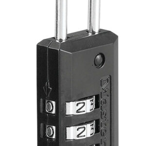 Master Lock 646D Combination Lock  Open With Combination Black Steel