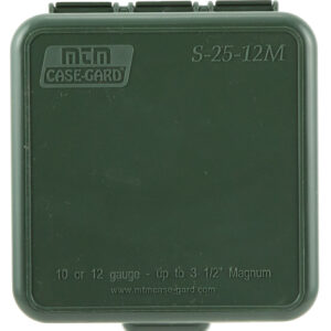 MTM Case-Gard S2512M11 Shotshell Box Flip-Top Multi Gauge Shotgun Forest Green Polypropylene 25rd