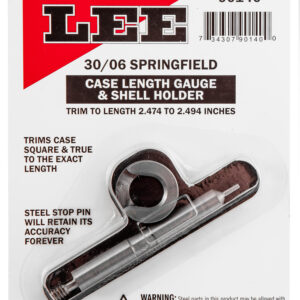 Lee Precision 90140 Case Length Gauge  30-06 Springfield Steel Works With Zip Trim Includes Shell Holder
