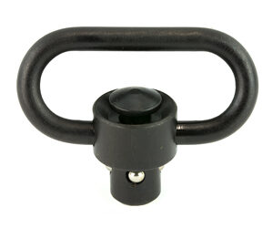 UTG BUTTON QD SLING SWIVEL 1.38" BLK