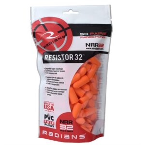 RESISTOR 32 DISPOSABLE FOAM EARPLUGS 50 PACK