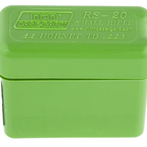 MTM Case-Gard RS2010 Ammo Box Belt Style Multi Caliber Green Polypropylene 20rd