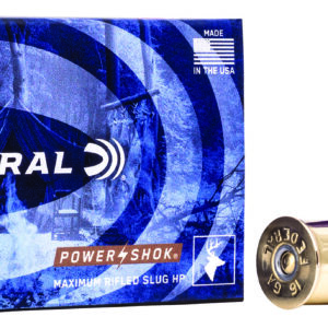 Federal F164RS Power-Shok Shotshell 16Gauge 2.75" 7/8oz RifledSlug Shot 5 Per Box/50 Case