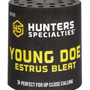 Hunters Specialties 00166 Young Doe Estrus  Can Call Doe Sounds Attracts Deer Black
