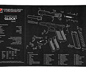 TEKMAT PISTOL MAT FOR GLK GEN 4 BLK