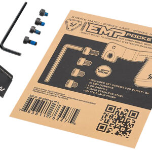 Strike Industries EMPCLIPL Magazine Pocket Clip  Stainless Steel Black for SI EMP Mag Extension Left Hand