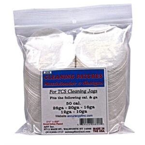TCS CLEANING PATCHES 50 CALIBER MUZZLELOADER-12 GAUGE