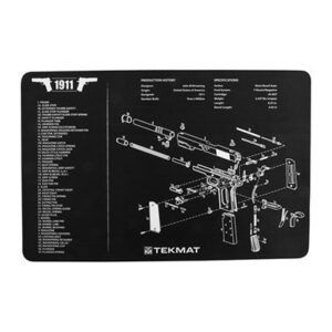 TEKMAT PISTOL GUN CLEANING MAT FOR 1911 BLACK