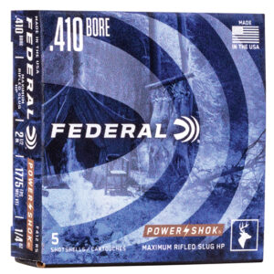 FED POWER-SHOK R SLUG 410GA 2.5 1/4OZ HP 5/50