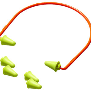 Peltor 97065 Sport Banded Earplugs Foam 28 dB Behind The Head Yellow Buds with Orange Band Adult 1 Pair