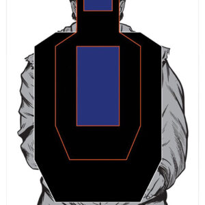 Birchwood Casey 35728 Dirty Bird  Silhouette Tagboard Hanging Universal 12" x 18" Black/Blue/White 8 Per Pkg