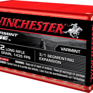Winchester Ammo S22LRFSP Varmint HE  22LR 37gr 3/1 Segmenting Expansion 50 Per Box/20 Case