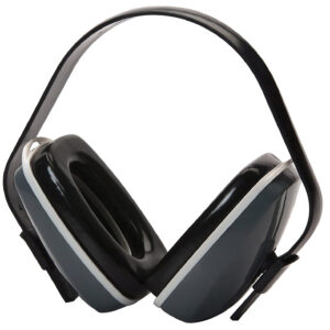 Pyramex PM2010 Ear Muff  Foam 22 dB Over the Head Gray/Black Adult 1 Pair