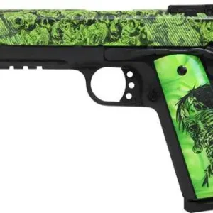 IVER JOHNSN 45 ACP 1911 ZOMBIE W/LT RAIL  PST