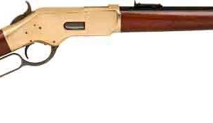 CIMARRON 1866 YELLOWBOY 19" 44-40WCF LVR RFL W/ SADDLE RING BRS REC.