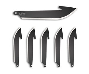 OD EDGE DROP-PT 2.5" BLADE 6PK BLK