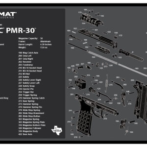 TekMat TEKR17KELPMR3 Kel-Tec PMR-30 Cleaning Mat Gray Rubber 11"x17" Kel-Tec PMR-30 Parts Diagram