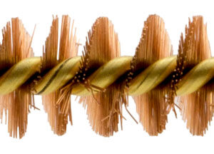 Pro-Shot 38BC Chamber Brush  .38 Cal Pistol #8-32 Thread Bronze Bristles Brass Core