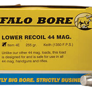 Buffalo Bore Ammunition 4E20 Low Recoil Strictly Business 44Rem Mag 255gr Hard Cast 20 Per Box/12 Case